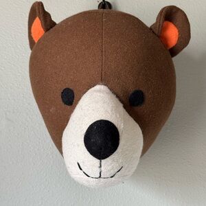 Brown Bear Wall Mount Plush Decor